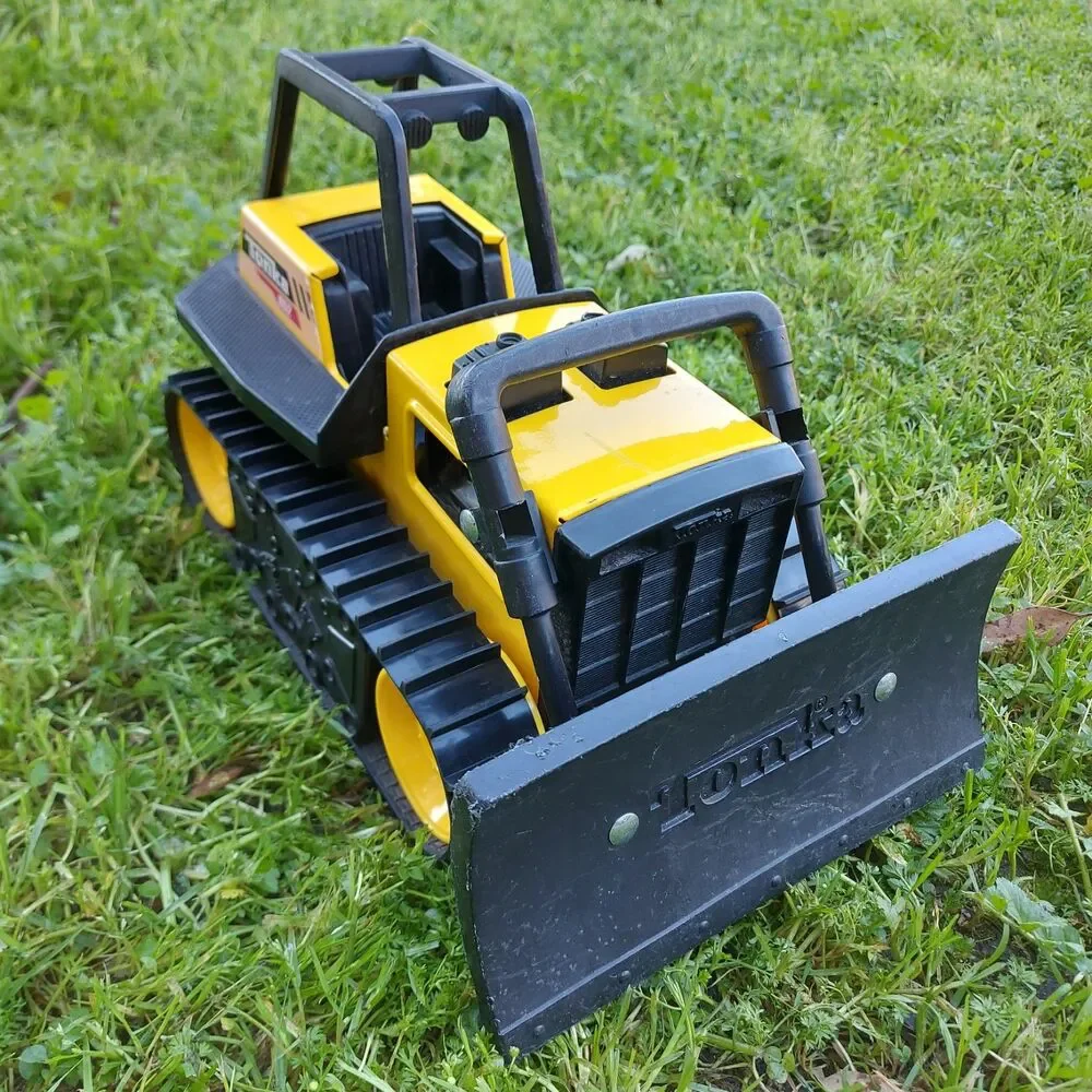 Tonka Hasbro Bulldozer Yellow 952 Steel Plastic Retro Collectible Toy Truck
